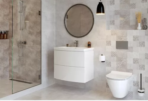 Csempe, Cersanit Snowdrops Light Grey 20X60 G1 W477-008-1