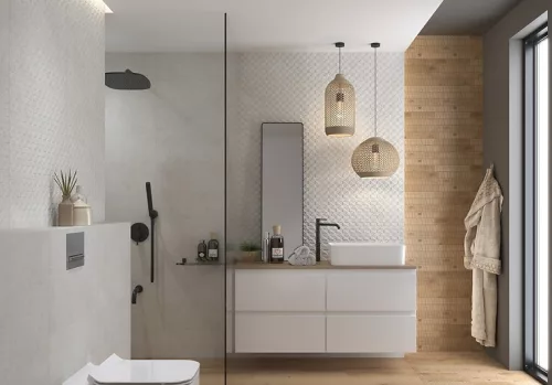 Csempe, Cersanit KAVIR GRYS BIG STRUCTURE MATT 20X60 G1 W1015-001-1