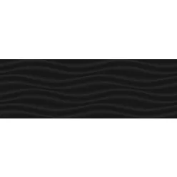 Csempe, Zalakerámia Carneval Fekete 3D 20x60 ZAL-ZBK62010