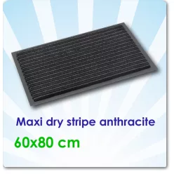 Lábtörlő, Maxi Dry Stripe Anthracite 60x80 cm