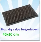 Lábtörlő, Maxi Dry Stripe Beige/Brown 80x120 cm
