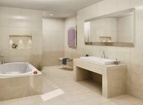 Dekorlap, Zalakerámia ALBUS BEIGE 25X40 ZAL-ZBD 42010