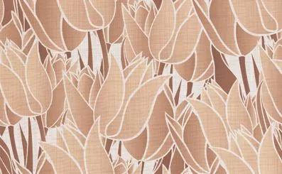 Csempe, Zalakerámia TEXTIL VIRÁGOS 25X40 ZAL-ZBD 42064