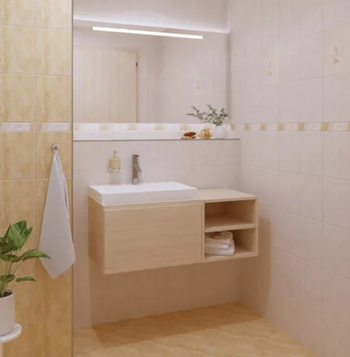 Csempe, Zalakerámia TIBERIS SÖT.BARNA 20X25 ZAL-ZBE 799