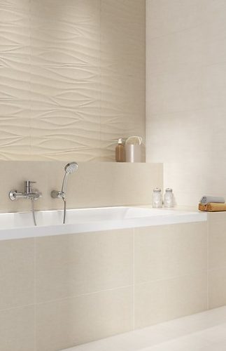 Csempe, Cersanit SHINY TEXTILE PS810 CREAM SATIN STRUCTURE 29,8X59,8 G1 OP502-003-1