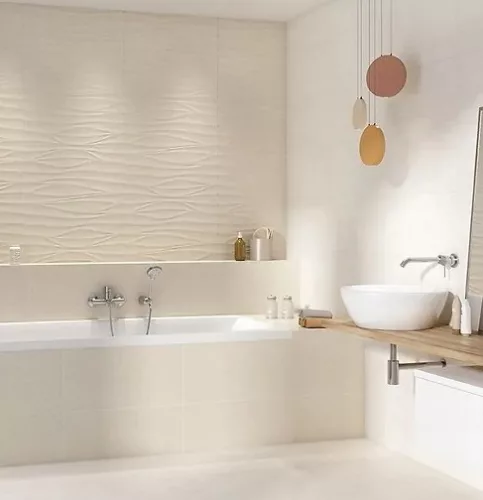 Csempe, Cersanit SHINY TEXTILE PS810 BEIGE SATIN STRUCTURE 29,8X59,8 G1 OP502-004-1