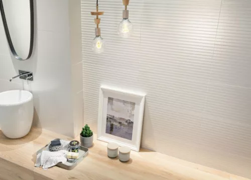 Csempe, Tubadzin Reflection White STR 29,8x59,8