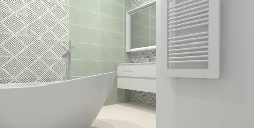 Csempe, Tubadzin Touch mint 29,8X59,8