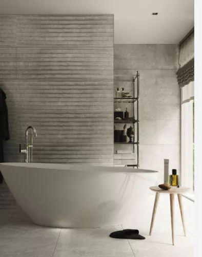 Csempe, Baldocer Tesla Urban Grey rect. 40x120