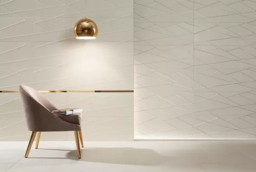 Dekorcsempe, Tubadzin HOUSE OF TONES white DEKOR TUR-32X89 HTWD