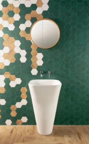 Csempe, Arte Burano Wood Hex 11x12,5 csempe ART-11X12 BUWOH