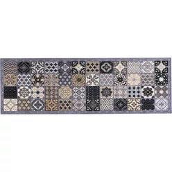 Lábtörlő, Cook&Wash patchwork tiles grey 50x150