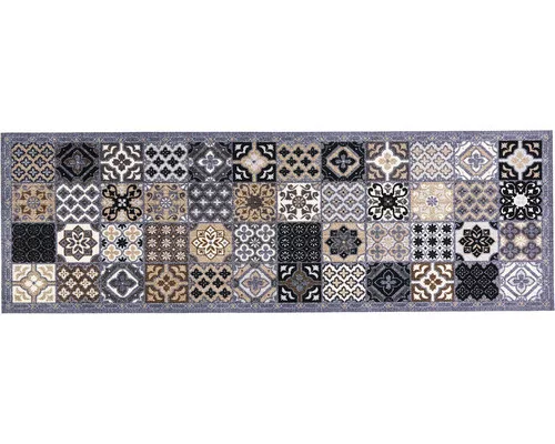 Lábtörlő, Cook&Wash patchwork tiles grey 50x150