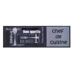 Lábtörlő, Cook&Wash chef de cuisine grey 50x150