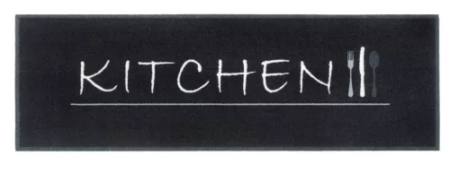 Lábtörlő, Cook&Wash kitchen black 50x150