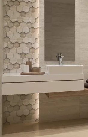 Csempe, Paradyz Classica Sunlight Stone Beige dekor Geometryk 30x60cm