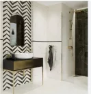 Dekorlap, Paradyz Classica Fancy White Inserto Polysk 30x60cm
