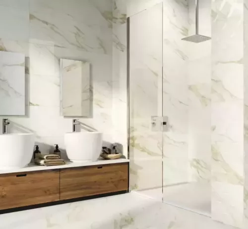 Csempe, Baldocer Adaggio Gold falburkoló 40x120 cm rektifikált BA354