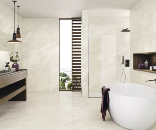 Csempe, Baldocer Balmoral Sand falburkoló 30x90 cm rektifikált BA165