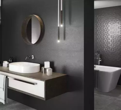 Csempe, Baldocer Clinker Dark falburkoló 40x120 cm rektifikált BA363