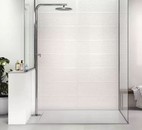 Csempe, Baldocer Clinker Snow falburkoló 30x90 cm rektifikált BA366