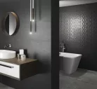 Dekorcsempe, Baldocer Corn Clinker Dark falburkoló 40x120 cm rektifikált BA365