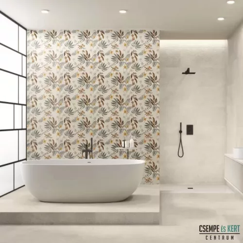 Dekorcsempe, Baldocer Tropical Asphalt Grit falburkoló 40x120 cm rektifikált BA381