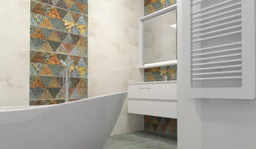 Csempe, Tubadzin Goldgreen Beige 29x74