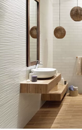 Csempe, Arte  Perlina White STR 30,8x60,8