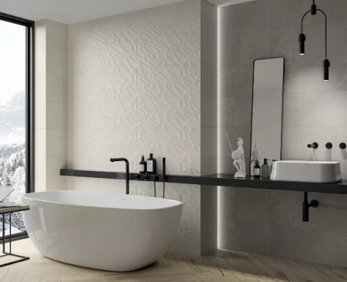 Csempe, Paradyz Feelings Bianco STRUKTURA B POLYSK 29,8x59,8