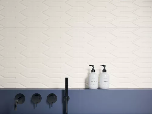 Csempe, Paradyz Nightwish Bianco STRUKTURA B MAT 25x75