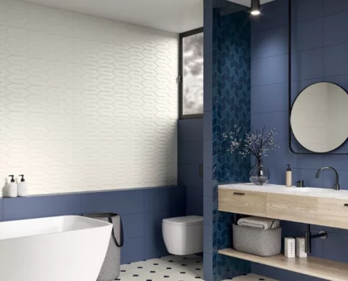 Csempe, Paradyz Nightwish Bianco STRUKTURA B MAT 25x75