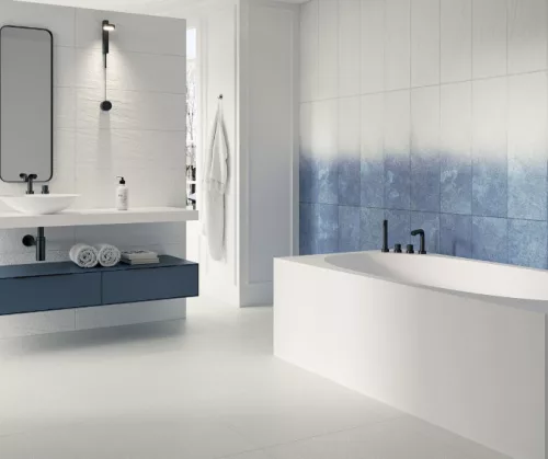 Csempe, Paradyz Nightwish Navy Blue Tonal STRUKTURA MAT 25x75