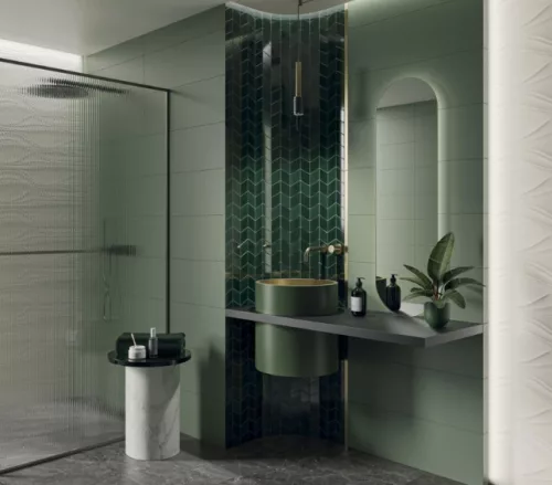 Csempe, Paradyz Nightwish Green MAT 25x75