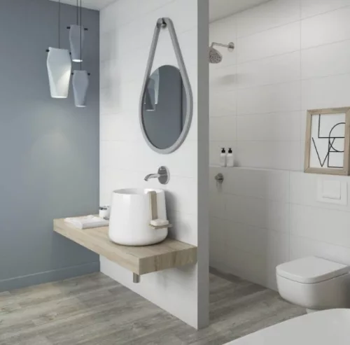 Csempe, Paradyz Neve Bianco REKT. MAT 25 x 75