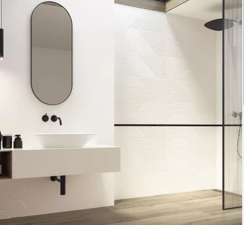 Csempe, Paradyz Woodskin Bianco STRUCTURE B 29,8x89,8