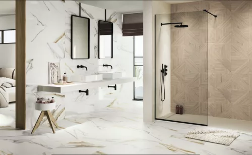 Csempe, Colorker Calacatta Gold White 31,6x100