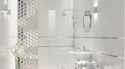 Dekorlap, Arté Perla white STR Dekor 29,8X74,8