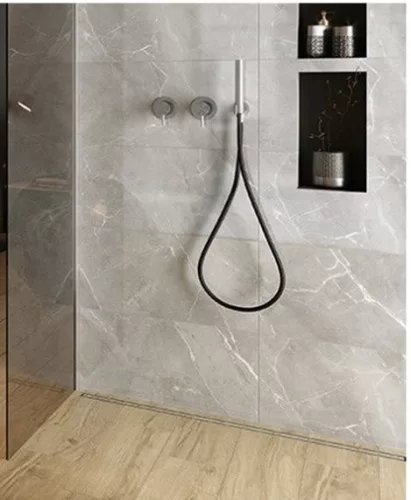 Dekorlap, Cersanit ASSIER GREY INSERTO GLOSSY 29,7X60