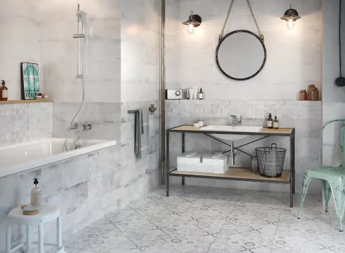 Dekorlap, Cersanit CONCRETE STYLE INSERTO PATCHWORK 42X42