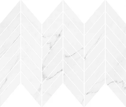 Dekorlap, Cersanit MARINEL WHITE CHEVRON MOSAIC GLOSSY 29,8X25,5
