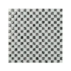 Mozaik, Aita Fizz White+Black 15 30x30