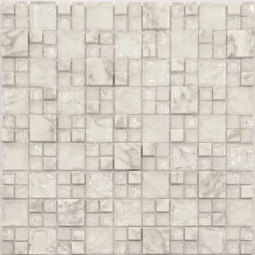 Mozaik, Aita Fizz White Cubic 30,5x30,5