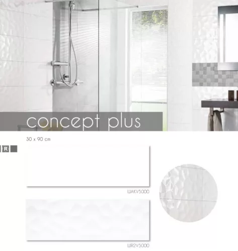 Csempe, Zalakerámia WR2V5000 SYSTEM fényes falburkoló 29,8x89,8