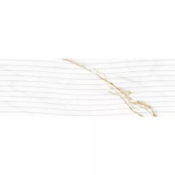   Dekorlap, Mirello Bianco d Oro Decor 29,5X90 Shiny Rect. 225537