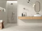 Dekorlap, Mirello Boston Decor White 29,5X59,5 Matt Rect. 225455