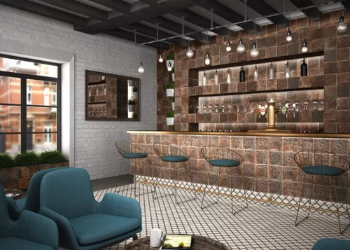 Csempe, Mainzu TIN-TILE RUSTY NERO 20X20