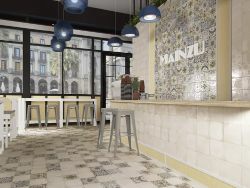 Csempe, Mainzu MAIOLICA BIANCO 20X20