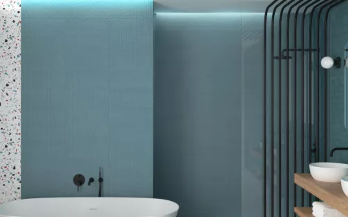 Csempe, Ape Ceramica Arts Blue 20X50 A034972