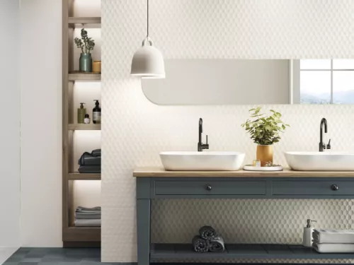 Dekorcsempe, Ape Ceramica Mina Bianco 20X60 A036834